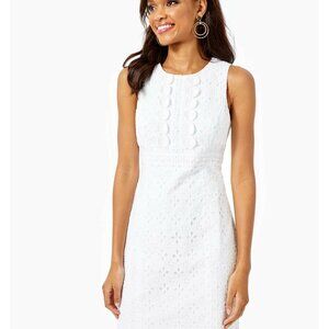 NWT Lilly Pulitzer Railee Shift Dress, Resort White Floral Eyelet (US2)